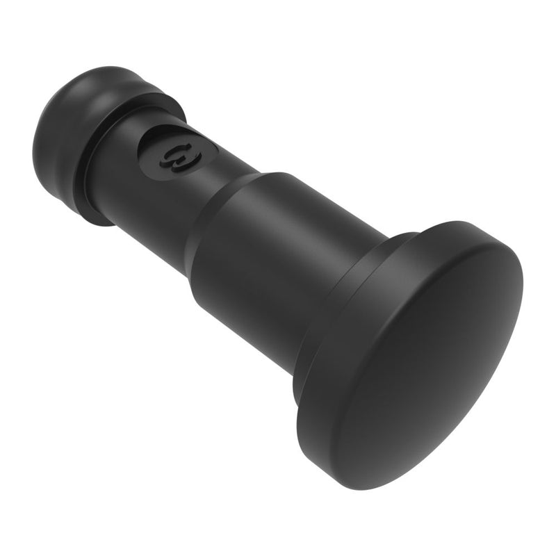 SOUTHCO NYLATCH Panel Fastener Plunger, 7.9mm (.313 in) Diameter, Low Profile Head Style, Nylon, Black [NY-5P-53-3-50]