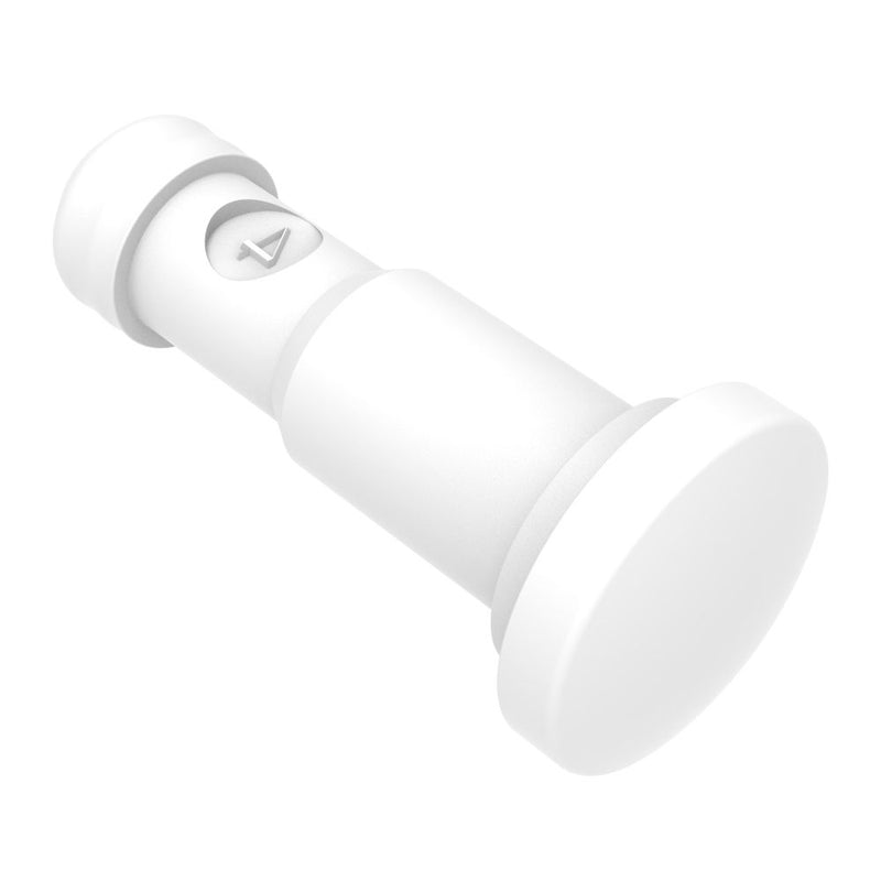 SOUTHCO NYLATCH Panel Fastener Plunger, 7.9mm (.313 in) Diameter, Low Profile Head Style, Nylon, White [NY-5P-54-3-51]