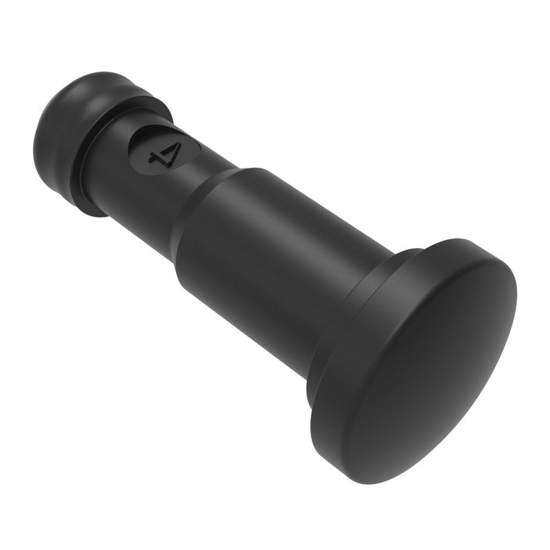 SOUTHCO NYLATCH Panel Fastener Plunger, 7.9mm (.313 in) Diameter, Low Profile Head Style, Polyester, Black [NY-5P-54-3-60]