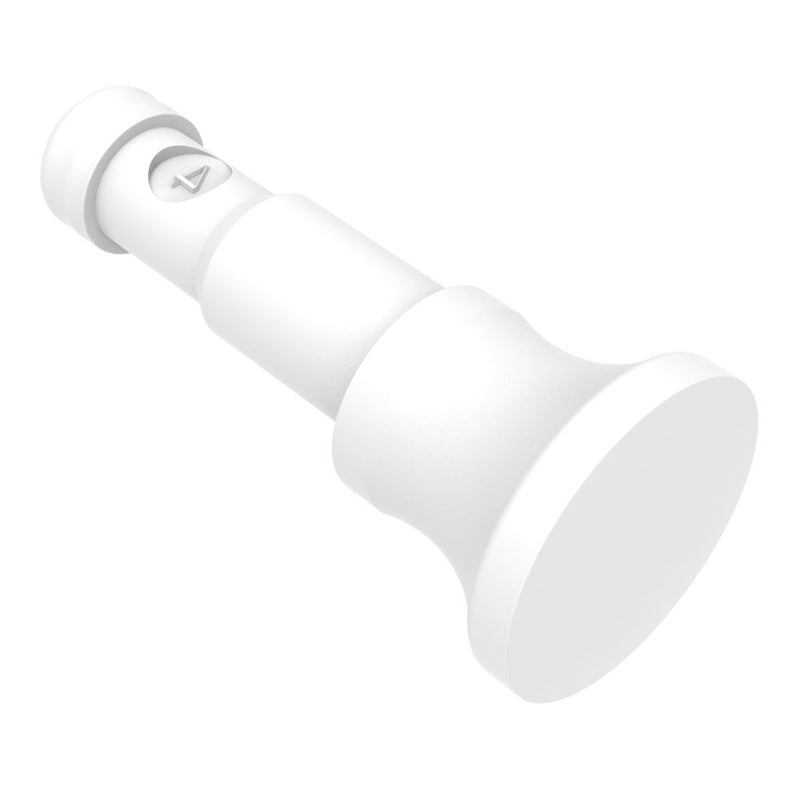 SOUTHCO NYLATCH Panel Fastener Plunger, 7.9mm (.313 in) Diameter, Mini Grip Head Style, Nylon, White [NY-5P-54-4-51]