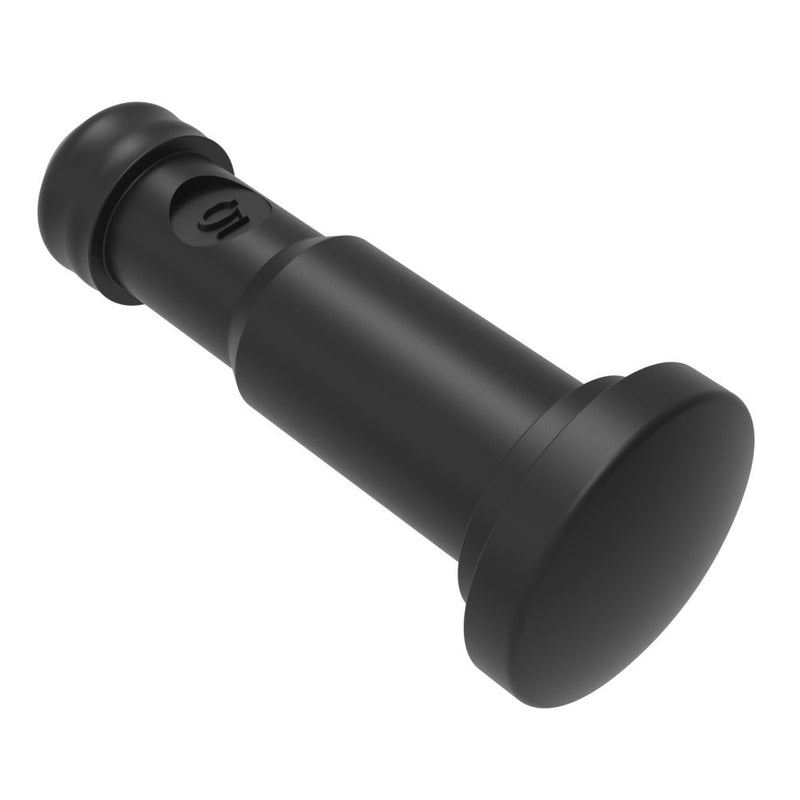 SOUTHCO NYLATCH Panel Fastener Plunger, 7.9mm (.313 in) Diameter, Low Profile Head Style, Nylon, Black [NY-5P-55-3-50]