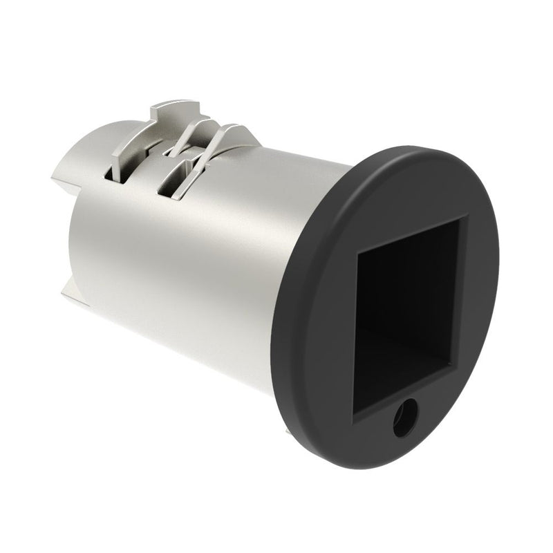 SOUTHCO Lock Plug, Railway Standard Recess, Zinc Alloy, Powder Coat, Black [PK-0-45800-50]