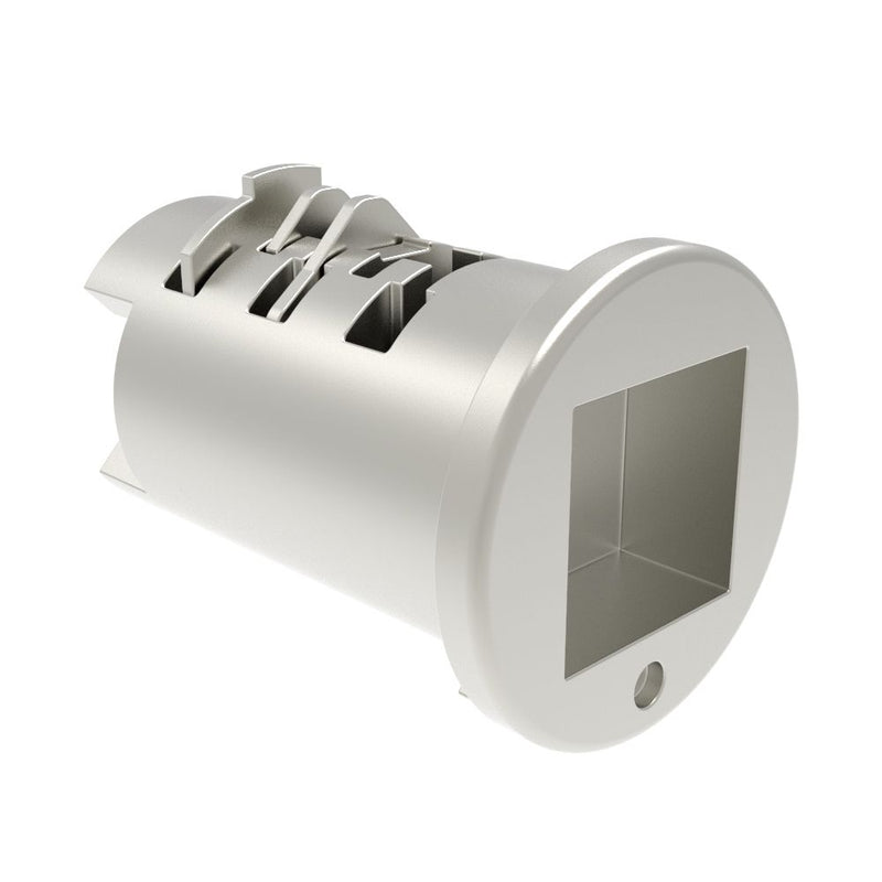 SOUTHCO Lock Plug, 8mm Square Recess, Zinc Alloy, Chrome [PK-80-01]