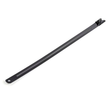 StarTech.com Cable Tie, Metal Cable Ties, 225mm x 7 mm, Black Stainless Steel, Pk-50 [CBMMCT]; 102-571