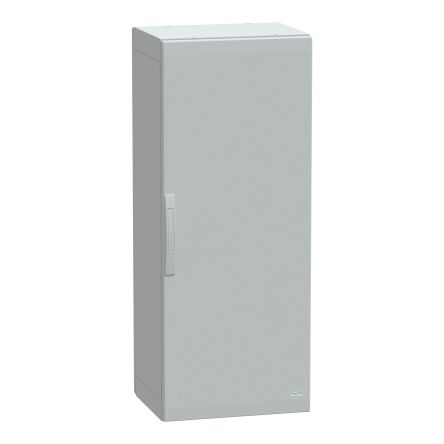 Schneider Electric PanelSeT Series Fibreglass Reinforced Polyester Single-Door-Door Floor Standing Enclosure, Opaque [NSYPLA1254G]; 106-768