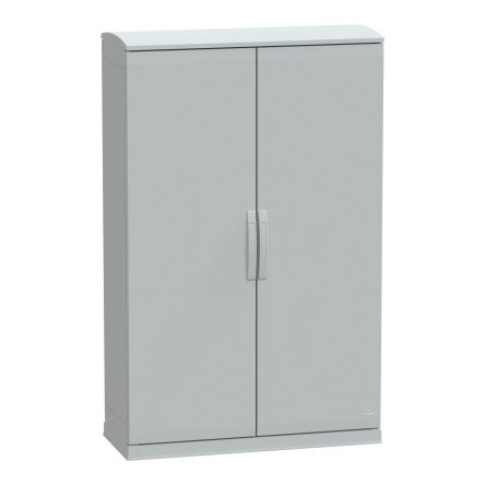 Schneider Electric PanelSeT Series Fibreglass Reinforced Polyester Double-Door-Door Floor Standing Enclosure, Opaque [NSYPLAZT15104G]; 110-296