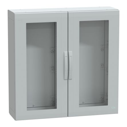 Schneider Electric PanelSeT Series Fibreglass Reinforced Polyester Double-Door-Door Floor Standing Enclosure, [NSYPLA10103TG]; 110-298