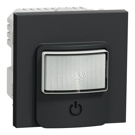 Schneider Electric Push Button Dimmer Switch 10A, 230V ac, 2200W [NU352554]; 110-336
