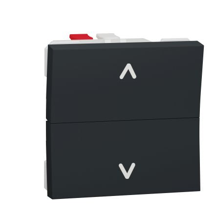 Schneider Electric Anthracite Rocker Light Switch, 2 Way, Unica [NU320754]; 110-338