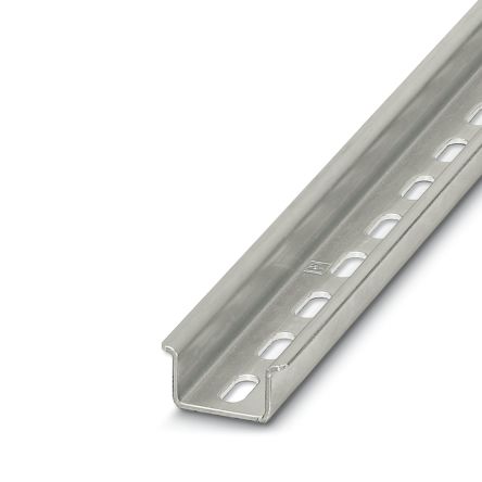 Phoenix Contact Steel Perforated DIN Rail, 250mm x 35mm x 15mm [1207656]; 129-641