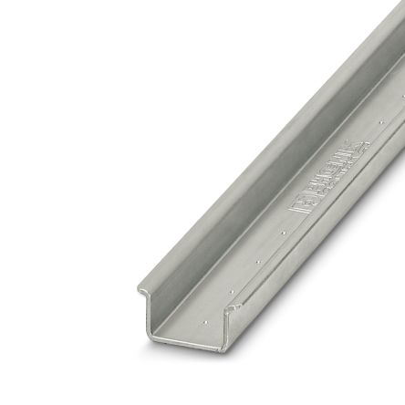 Phoenix Contact Steel Unperforated DIN Rail, 1000mm x 35mm x 15mm [1207655]; 129-989