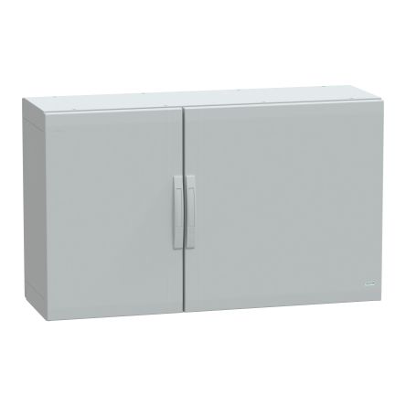Schneider Electric PanelSeT Series Fibreglass Reinforced Polyester Double-Door-Door Floor Standing Enclosure, Opaque [NSYPLA7124G]; 130-469