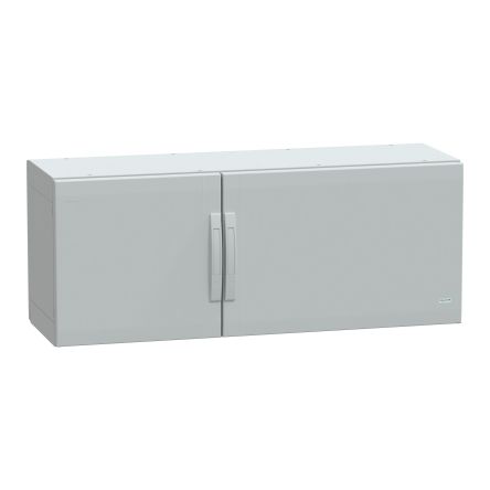 Schneider Electric PanelSeT Series Fibreglass Reinforced Polyester Double-Door-Door Floor Standing Enclosure, Opaque [NSYPLA5124G]; 130-471