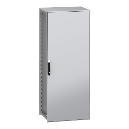 Schneider Electric PanelSeT SFN Series Galvanised Steel Single-Door-Door Floor Standing Enclosure, Opaque Door, IP55, [NSYSFN20860]; 130-507