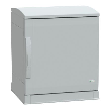 Schneider Electric PanelSeT Series Fibreglass Reinforced Polyester Single-Door-Door Floor Standing Enclosure, Opaque [NSYPLAZT554G]; 130-510