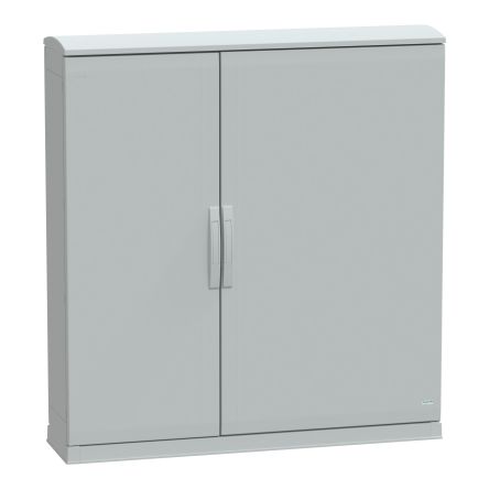 Schneider Electric PanelSeT Series Fibreglass Reinforced Polyester Double-Door-Door Floor Standing Enclosure, Opaque [NSYPLAZT12123G]; 130-513