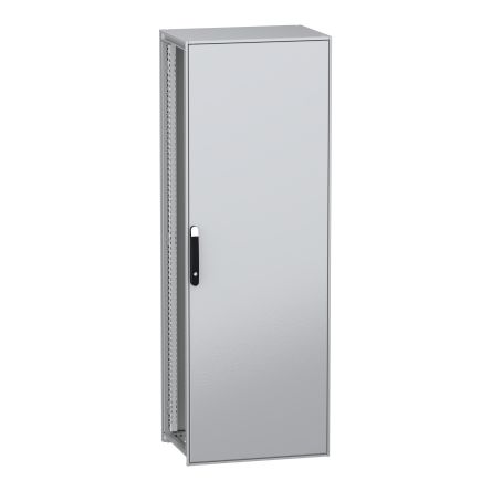 Schneider Electric PrismaSeT HD Series Galvanised Steel Single-Door-Door Floor Standing Enclosure, Opaque Door, IP55, [NSYSFPN20750G]; 130-739