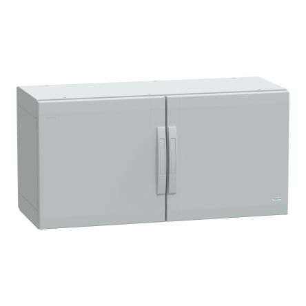 Schneider Electric PanelSeT Series Fibreglass Reinforced Polyester Double-Door-Door Floor Standing Enclosure, Opaque [NSYPLA5104G]; 130-901