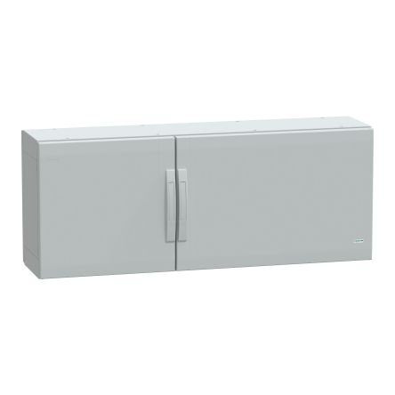 Schneider Electric PanelSeT Series Fibreglass Reinforced Polyester Double-Door-Door Floor Standing Enclosure, Opaque [NSYPLA5123G]; 130-964