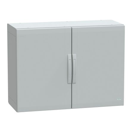 Schneider Electric PanelSeT Series Fibreglass Reinforced Polyester Double-Door-Door Floor Standing Enclosure, Opaque [NSYPLA7104G]; 130-982