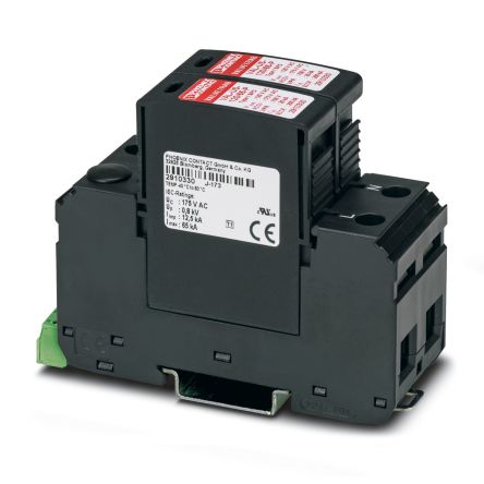 Phoenix Contact 1 Phase Surge Protector, 80kA, 1500V (Volts), DIN Rail Mount [2910378]; 131-666