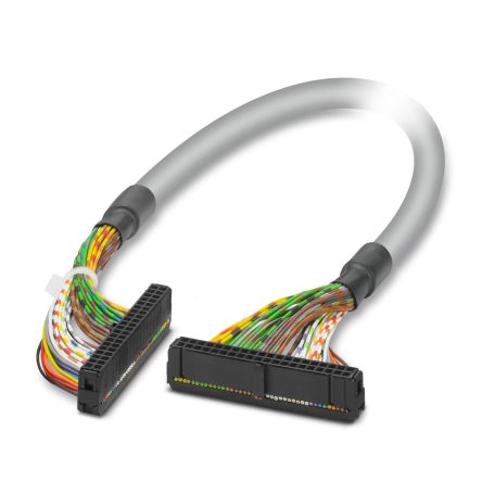 Phoenix Contact CK221R Series Round IDC Socket Cable Assembly, 2.54mm Pitch, 1m Length, IDC to IDC [2294623]; 131-773