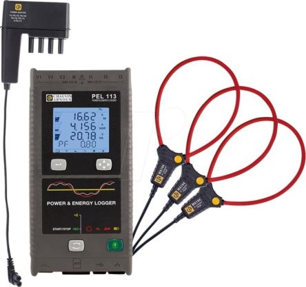 Chauvin Arnoux PEL113 Power & Energy Data Logger, Ethernet, IRD Server, USB, Wifi, 7 Input Channel(s) [P01300003]; 142-521