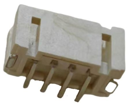 RS PRO Straight Surface PCB Header, 4 Contact(s), 2 mm Pitch, 1 Row(s), Shrouded [0]; 147-094