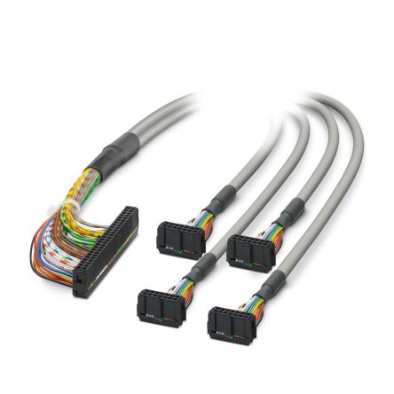 Phoenix Contact CK2215 Series Round IDC Socket Cable Assembly, 2.54mm Pitch, 1m Length, IDC to IDC [2296692]; 170-643