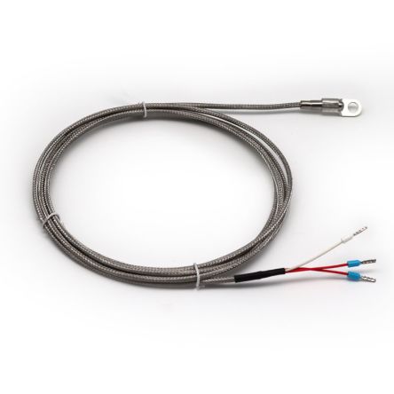 Prosensor PT100 Temperature Probe, 6mm Dia, 2m Long, 3 Wire, Contact, Class A +450°C Max [SPPO-2M]; 192-211