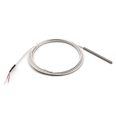 Prosensor PT100 Temperature Probe, 6mm Dia, 100mm Long, 3 Wire, Class A +250°C Max [SLSR100TE1-3M]; 192-245