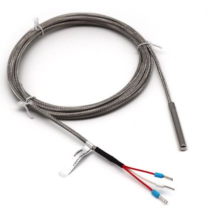 Prosensor PT100 Temperature Probe, 6mm Dia, 50mm Long, 3 Wire, Class A +450°C Max [SLSR50SV1-10M]; 192-251