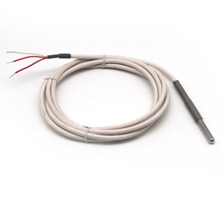 Prosensor PT100 Temperature Probe, 6mm Dia, 50mm Long, 3 Wire, Class A +105°C Max [SL50PVC1-1M]; 192-306