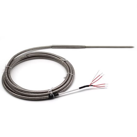 Prosensor PT100 Temperature Tip Probe, 5mm Dia, 150mm Long, 3 Wire, Probe, Class A +250°C Max [SAPD51501FL3]; 192-352