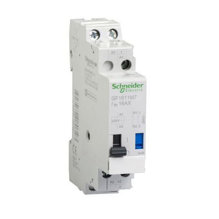 Schneider Electric TeSyS GC/GY Series Solid State Relay, 16 A Load, Clip-On, 250 V ac/dc Load, 220 V ac/dc Control [GF1611M7]; 207-221