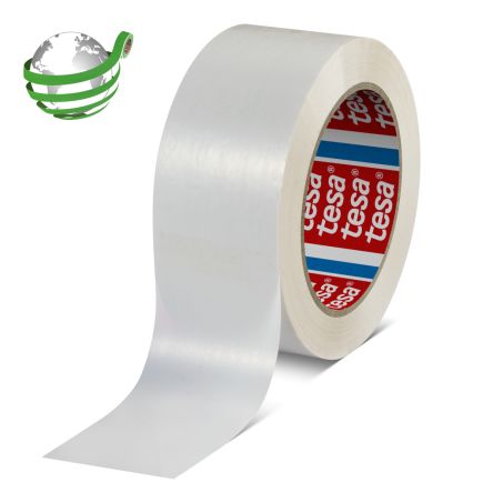 Tesa 60418 White Packing Tape, 132m x 50mm [60418-00002-00]; 207-739
