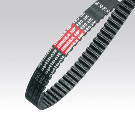 OPTIBELT 330 3MHP 6 Timing Belt, 110 Teeth, 330mm Length, 6mm Width [330 3MHP 6]; 212-928