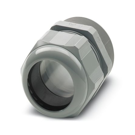 Phoenix Contact 14111 Series Grey Polyamide Cable Gland, M63 Thread, 34mm min., 44mm max., IP67, IP68 [1411130]; 269-267
