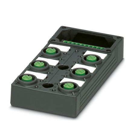 Phoenix Contact SACB Series Distribution Unit, M12, 4 way, 6 port [1452880]; 270-122