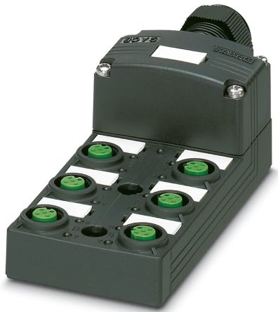 Phoenix Contact SACB Series Distribution Unit, M12, 4 way, 6 port [1453009]; 270-124