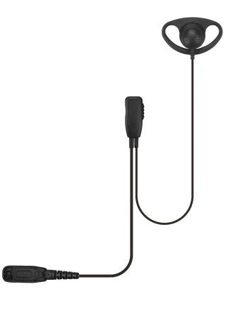 D Shaped Earpiece for Motorola DP4000 Series Two-Way Radios [11DCH1040M7]; 276-152