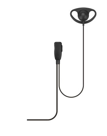 D Shaped Earpiece for Motorola TLKR Walkie Talkies [11DCH1040M2]; 276-155