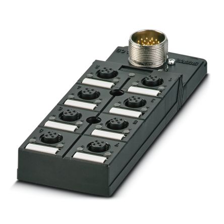 Phoenix Contact 16924 Series Sensor Hub, M12, 4 way, 8 port [1692446]; 280-154