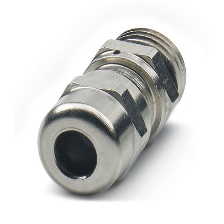 Phoenix Contact G-INVEN Series Silver Brass Cable Gland, M20 Thread, 6mm min., 11mm max., IP66, IP67 [1424540]; 282-193