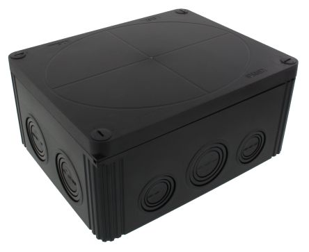 WISKA COMBI 1610 Series RAL 7035 Polycarbonate Junction Box, IP66, IP67, 200 x 160 x 94mm [COMBI 1610 BK]; 282-850