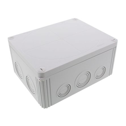 WISKA COMBI 1610 Series White Polycarbonate Junction Box, IP66, IP67, 200 x 160 x 94mm [COMBI 1610 WH]; 282-852