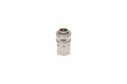 RS PRO Brass Female Pneumatic Quick Connect Coupling, 1/8 BSP Female Threaded [0]; 325-369