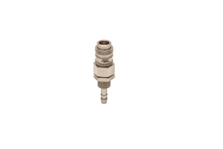 RS PRO Brass Female Pneumatic Quick Connect Coupling, M10 x 1 Male 4mm Hose Barb [0]; 325-433