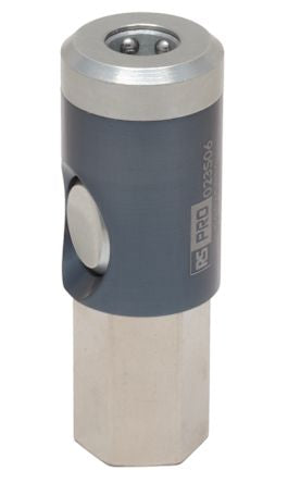RS PRO Aluminium, Brass, Steel Female Pneumatic Quick Connect Coupling, 3/8 in BSP Female Threaded [0]; 325-458