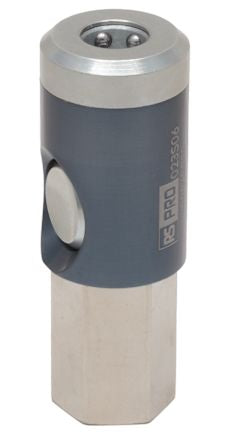 RS PRO Aluminium, Brass, Steel Female Pneumatic Quick Connect Coupling, 1/2 in BSP Female Threaded [0]; 325-459